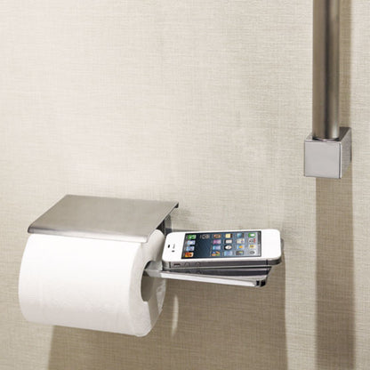 Kawajun toilet paper holder with shelf in the bathroom 