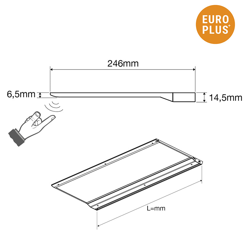 L&S LED light panel (Solaris UC) drawing