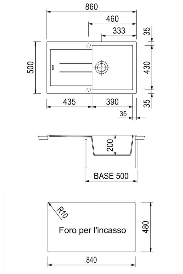 PLADOS Single Kitchen Sink (AM8610) - Euro Plus Asia