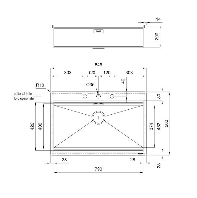 FOSTER Milano Single Kitchen Sink - Euro Plus Asia