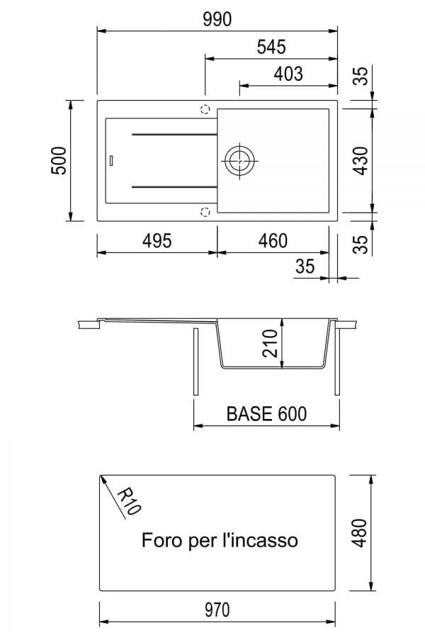 PLADOS Single Kitchen Sink (AM9910) - Euro Plus Asia