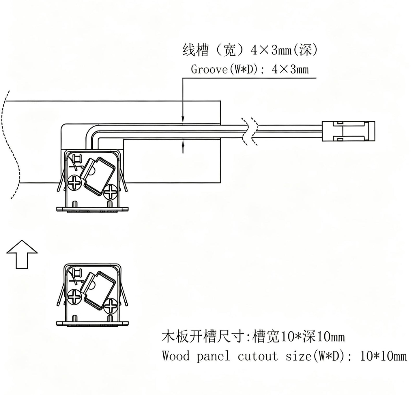 Seeko'o 015 (1000/ 1500/ 2000/ 2500/ 3000mm) 嵌入式線形斜面LED燈 -20%😍