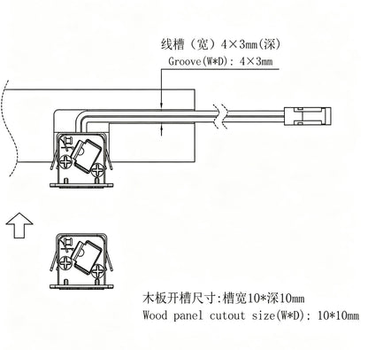 Seeko'o 015 (1000/ 1500/ 2000/ 2500/ 3000mm) 嵌入式線形斜面LED燈 -20%😍