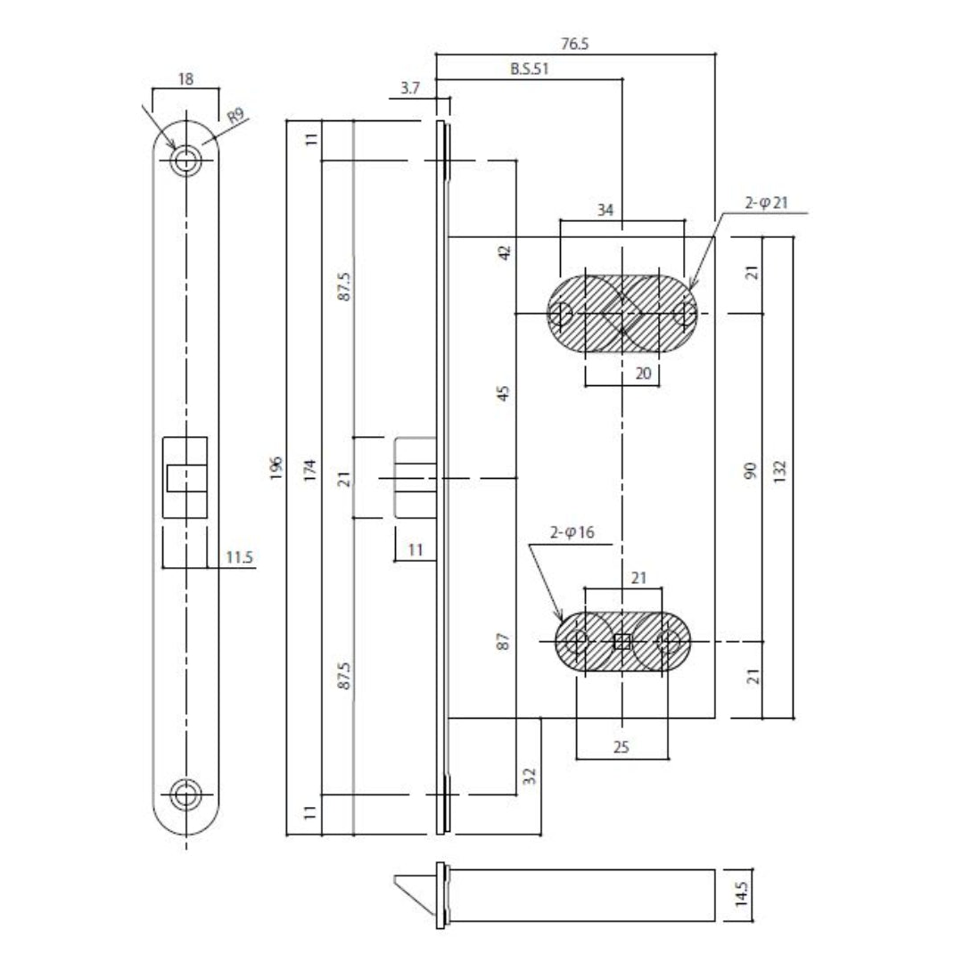 Kawajun Dual-colour Lever handle (TC)