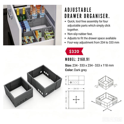 Italy SIGE Infinity Plus 253A+ (6 Baskets) Pull-out Larder 🎁🎁