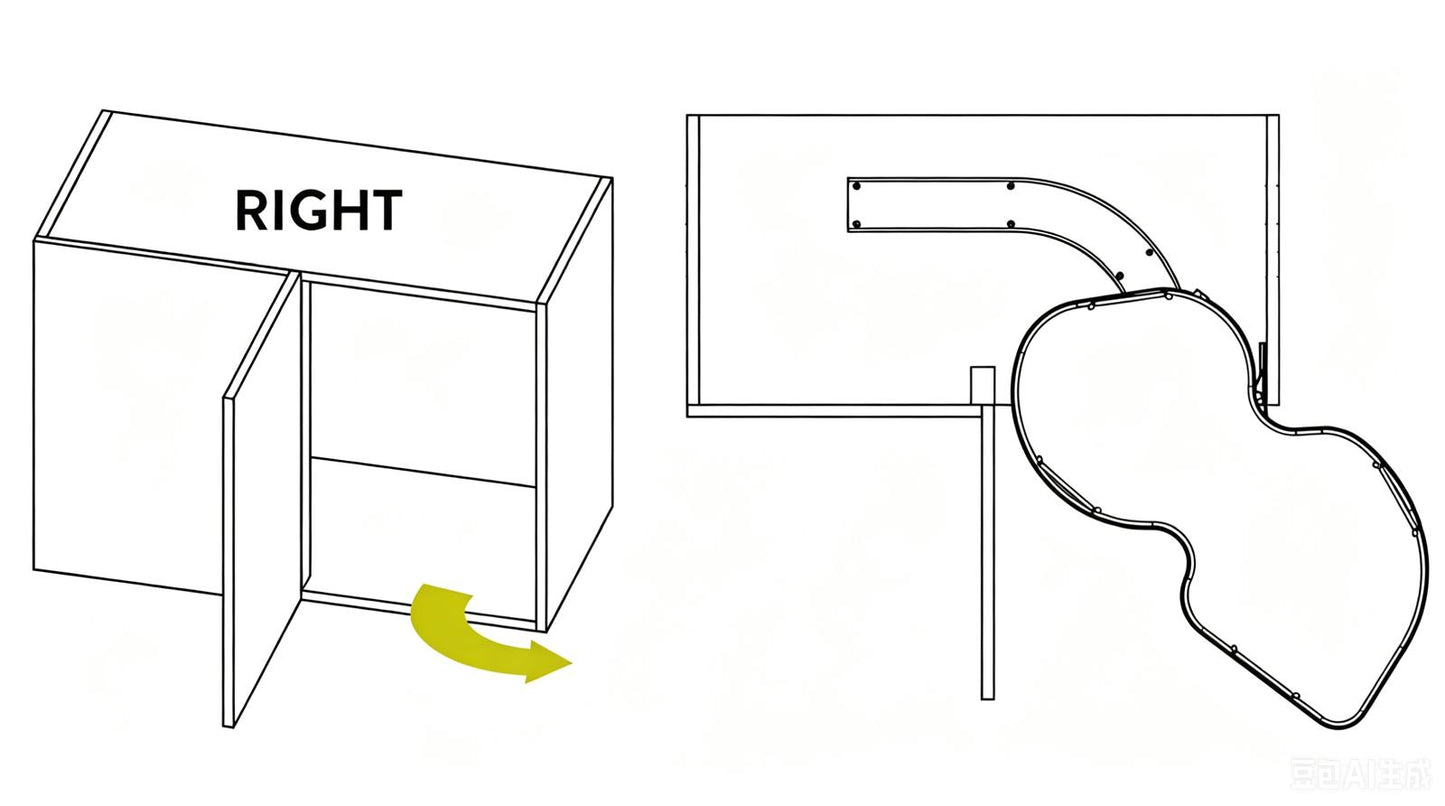 Italy SIGE Infinity Plus 371+371K Pull-out Shelves for Corner Cabinet(2 Trays)🎁