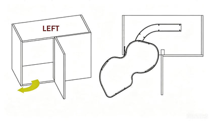 Italy SIGE Infinity Plus 371+371K Pull-out Shelves for Corner Cabinet(2 Trays)🎁
