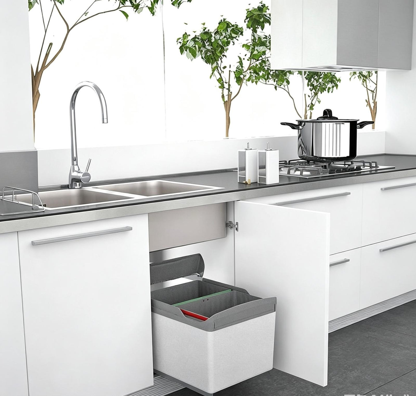 Italy SIGE Quadrifoglio 520 Waste-bin