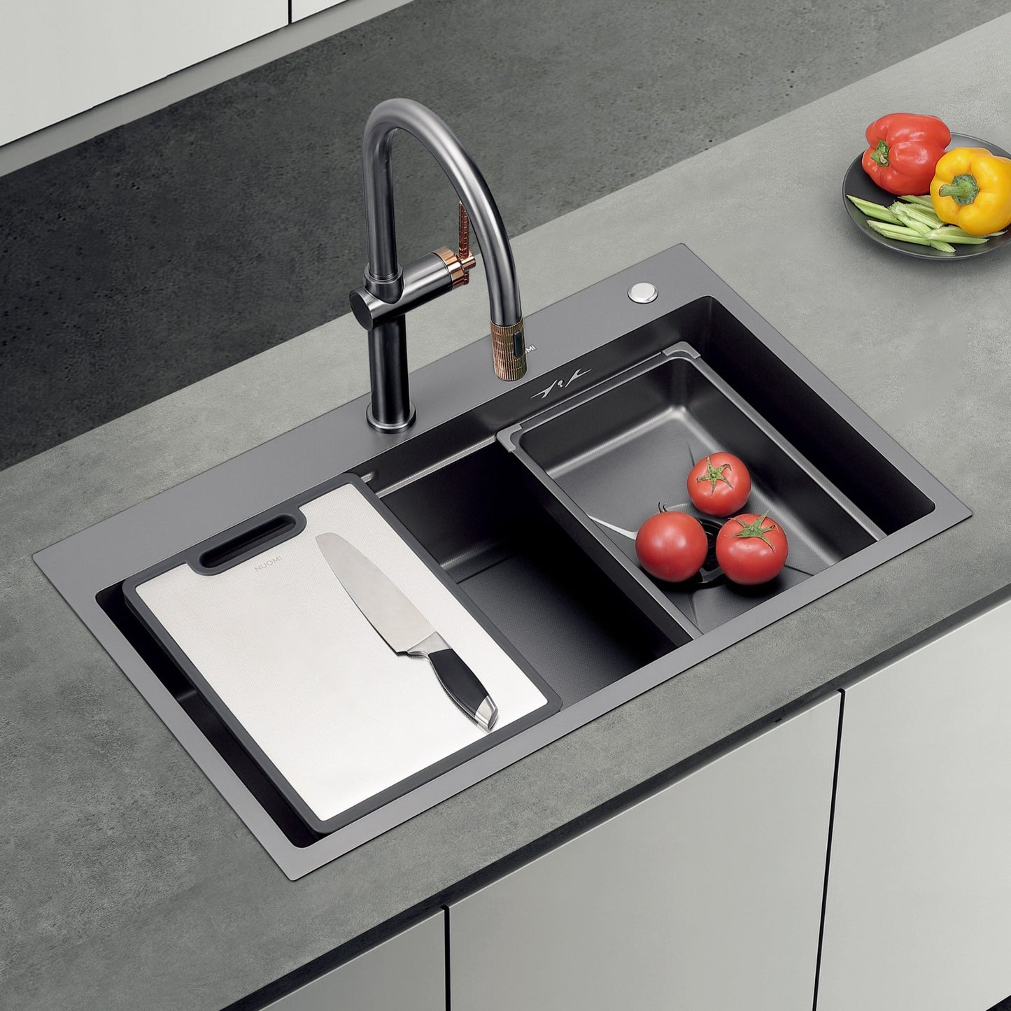 NUOMI Carlow 9019102QA-GY Stainless Steel PVD Sink🎁🎁 -20%😍
