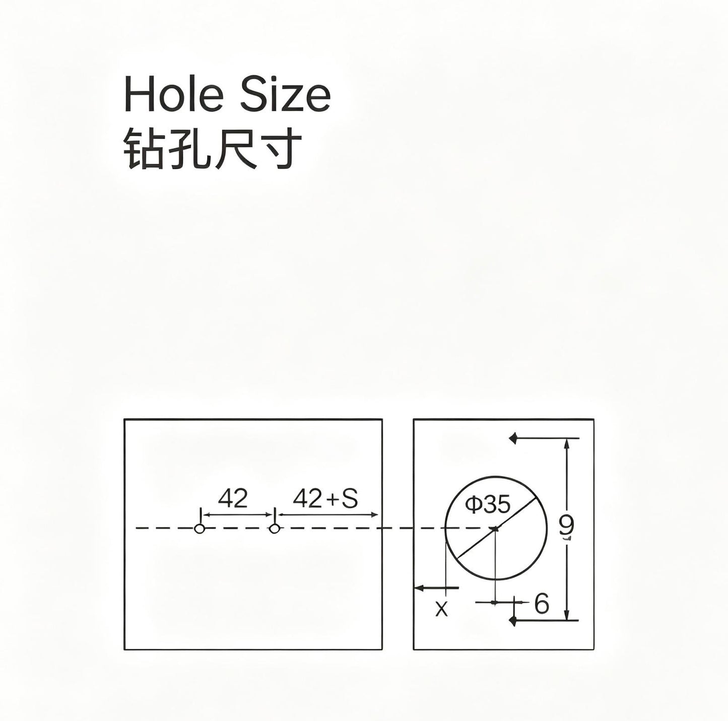 NUOMI BULLET 子彈頭一字底座門鉸 (直臂 6分/19mm) -20%😍
