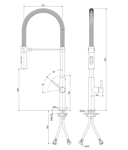 Italy paffoni Chef Professional CH179-CR Mixer Tap -20%😍