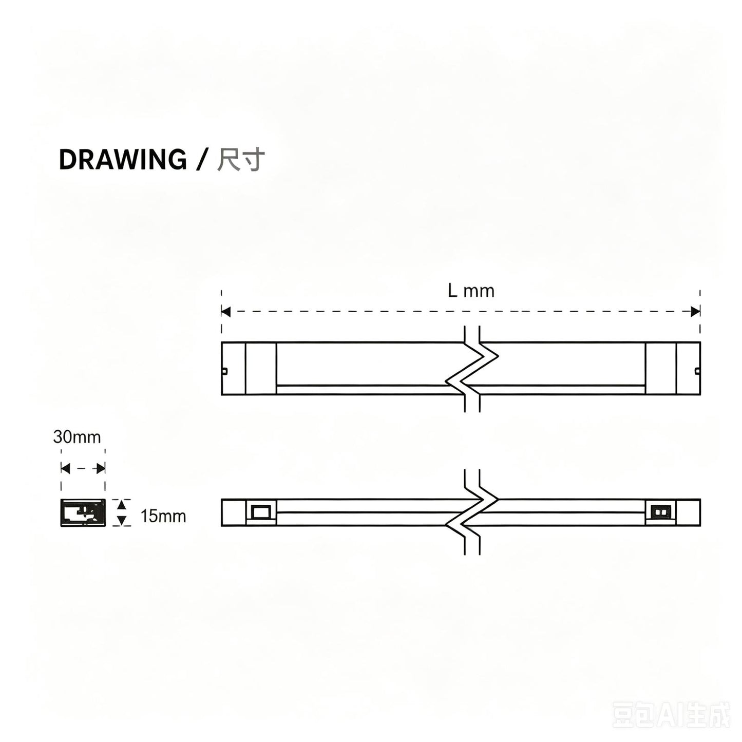 Italy L&S Detroit 358/ 408/ 458/ 558/ 758/ 858/ 958/ 1158mm LED Drawer Light with IR sensor -30%😍