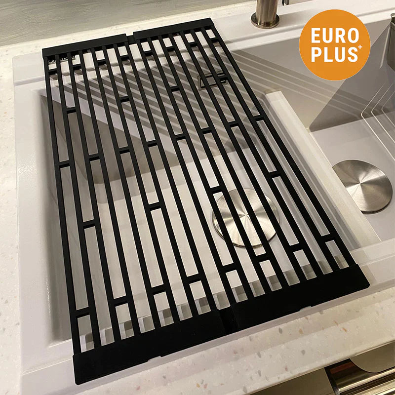 EuroPlus dish drying mat for kitchen sink in black colour
