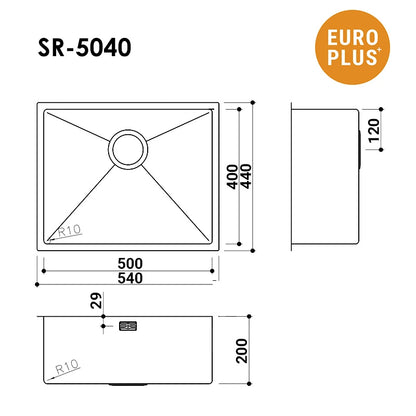 EuroPlus Stainless Steel Kitchen Sink (SR-5040)