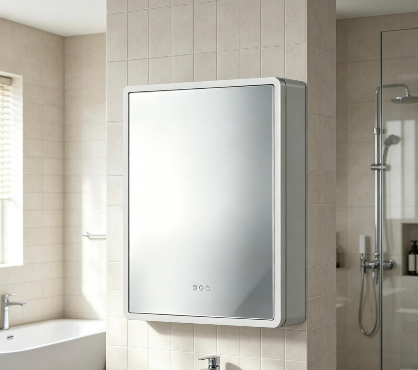Seeko'o MC1D6075-GS Bathroom LED Mirror Cabinet (1 Door)🎁🎁