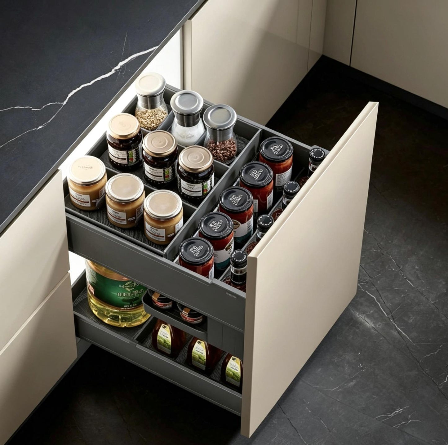NUOMI ENCANTO 300/ 350/ 400/ 450mm Pull-out Seasoning Basket with Slidable Drawer 🎁🎁 -20%😍