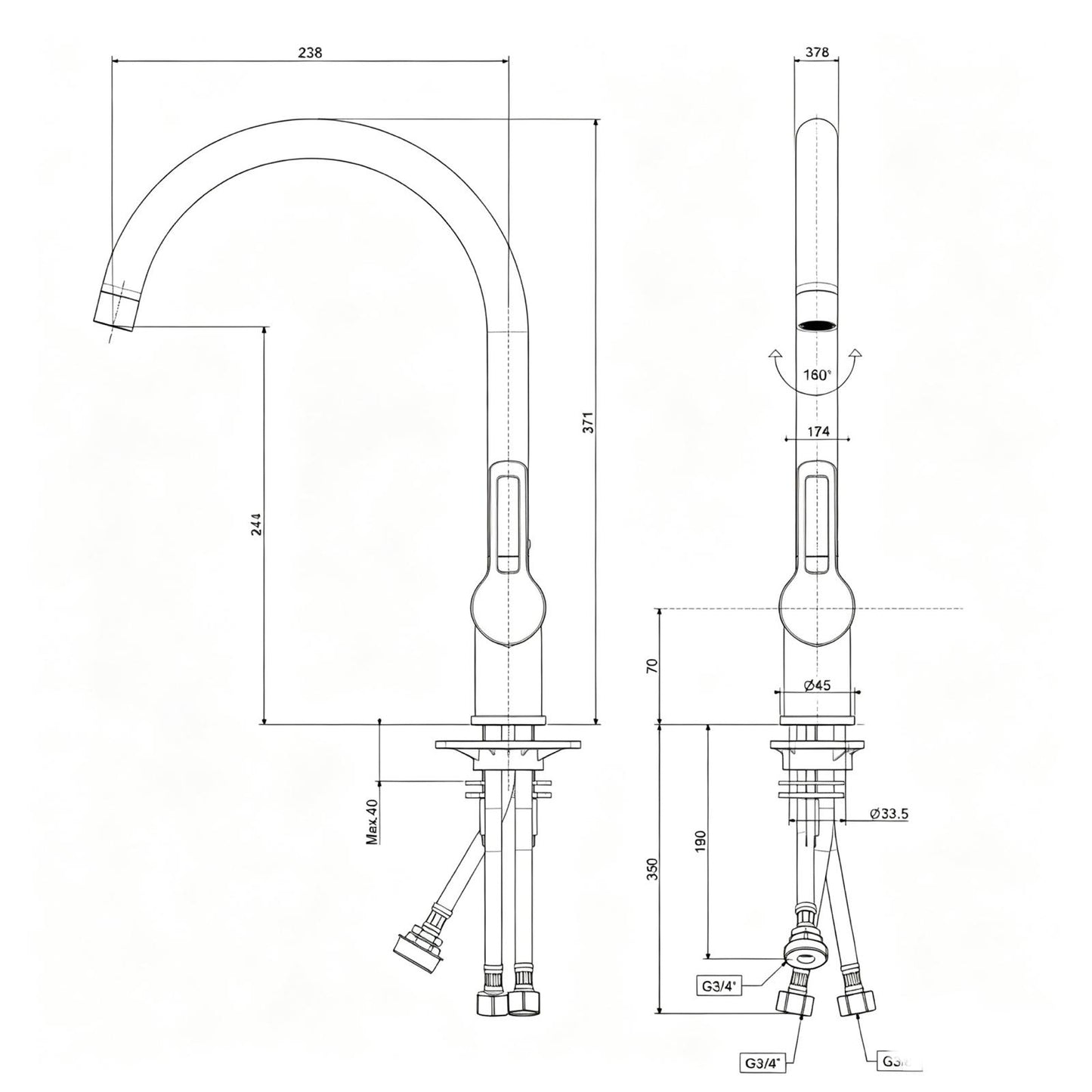 Italy paffoni Ringo RIN184-CR Mixer Tap with washer machine connection -20%😍