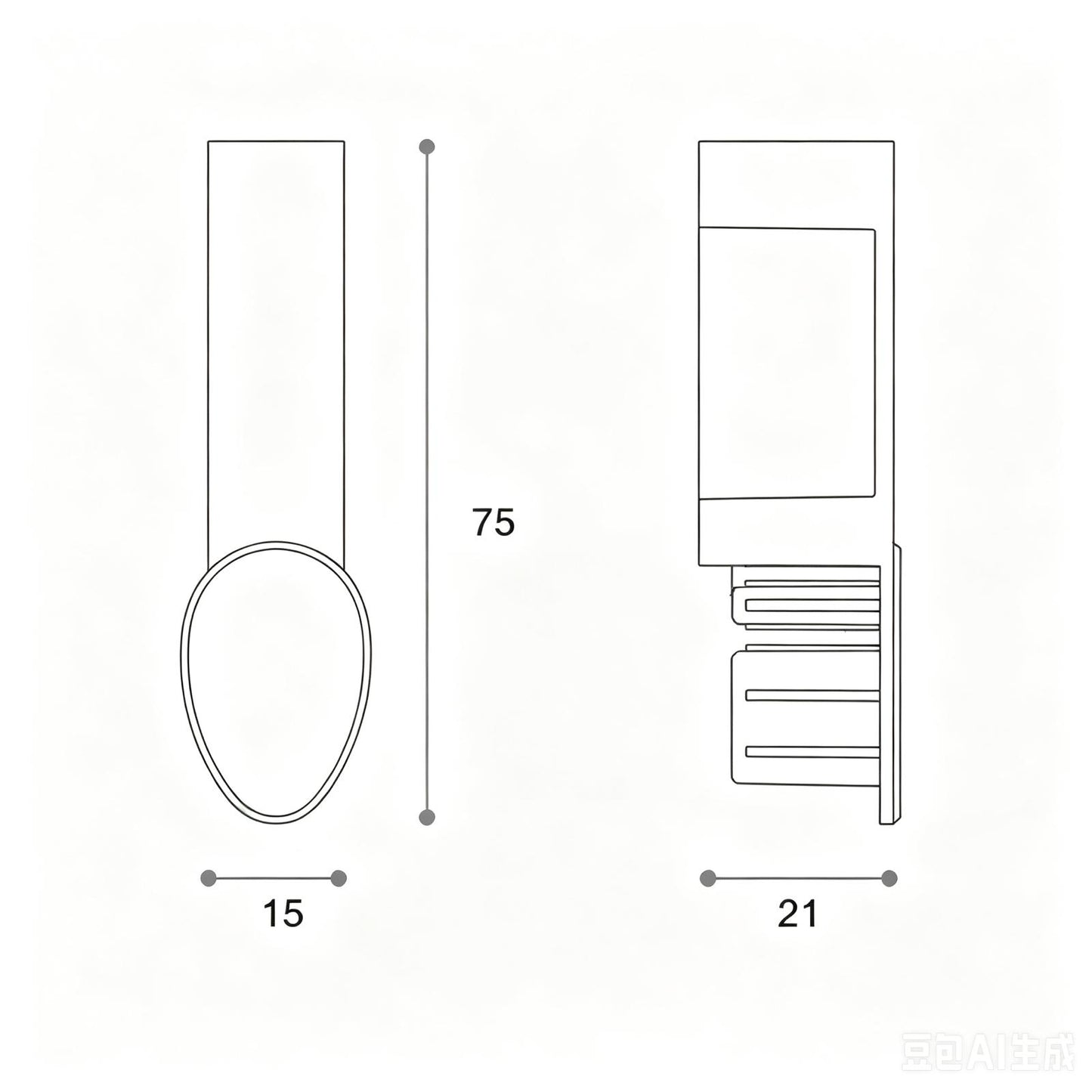 Italy cosma Interna 200-1200mm Aluminium Tube