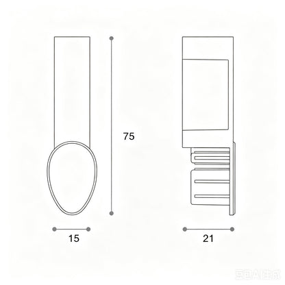 Italy cosma Interna 200-1200mm Aluminium Tube