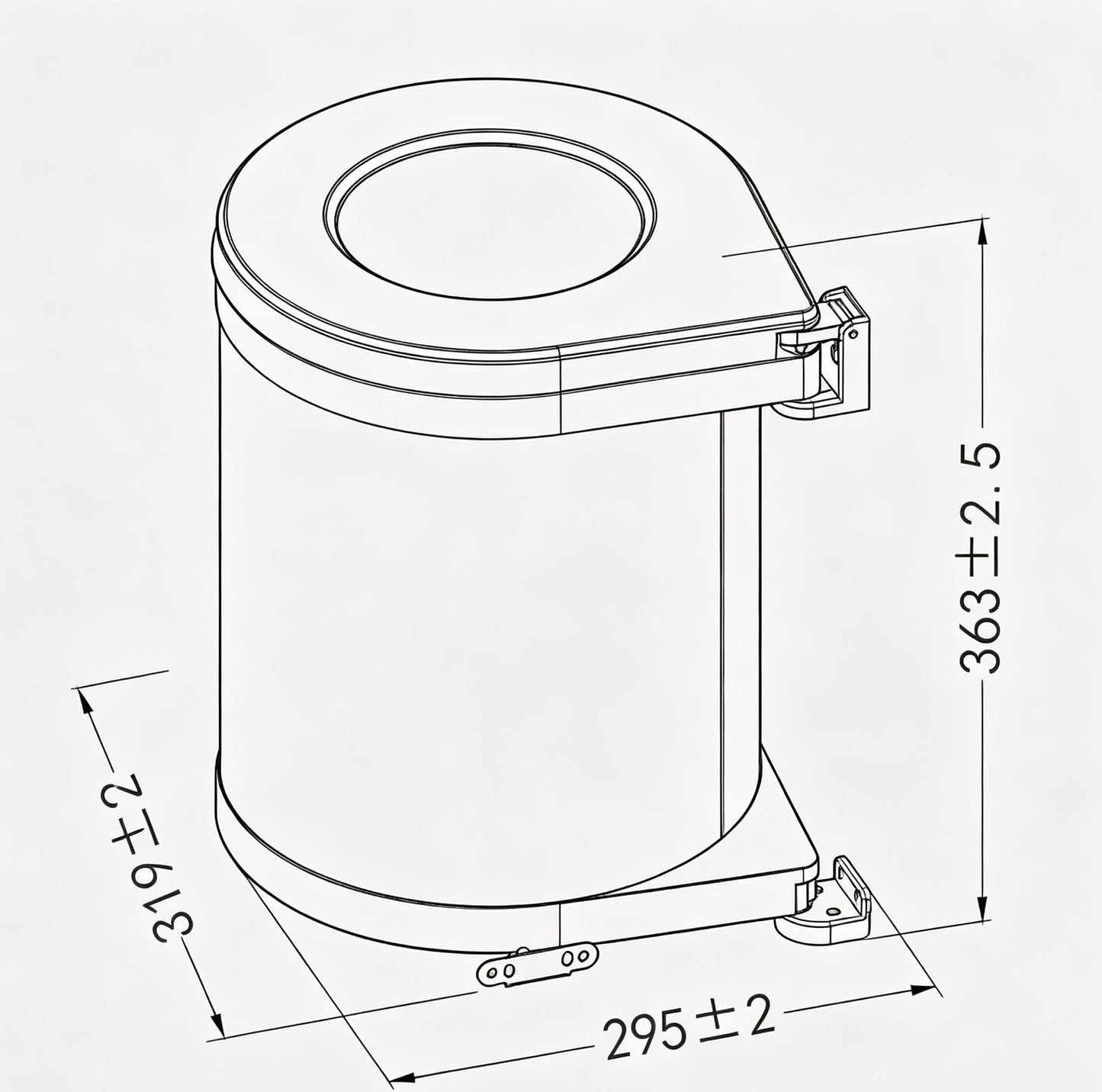 POLTTON WB-135 Waste Bin-20%😍