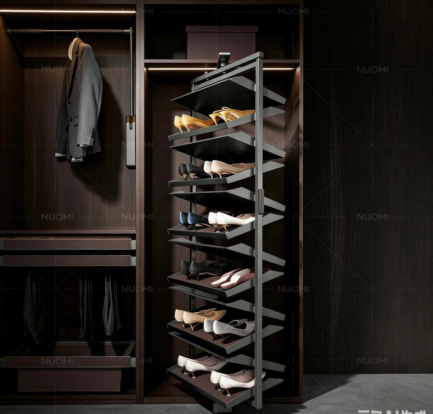 NUOMI HERA (10 Layers/12 Layers) 360° Rotatable Multi-Layer Shoe Rack🎁🎁 -20%😍