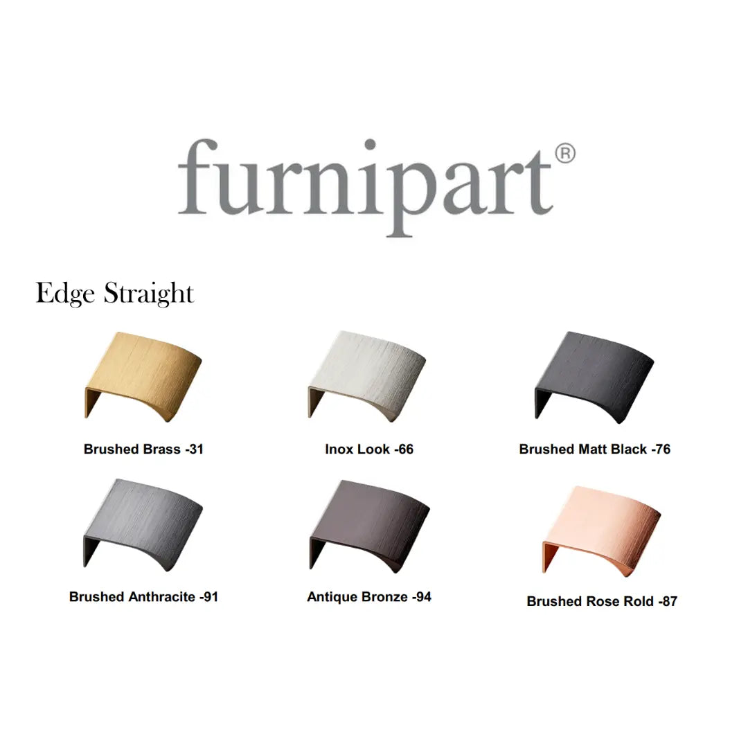 Furnipart Handle | Edge Straight (2 colours) - Euro Plus Asia